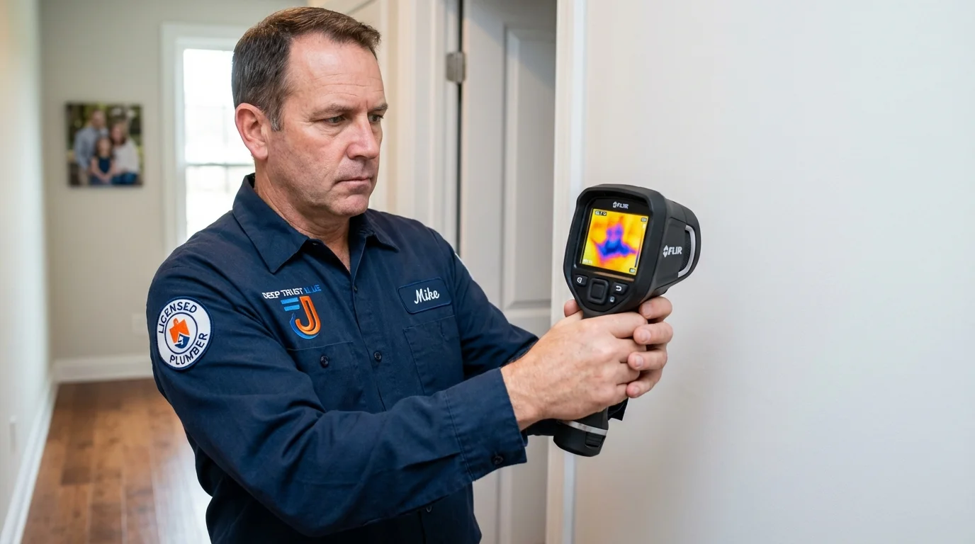 Thermal imaging leak detection by Johns Plumbing LLC in Cerro Gordo